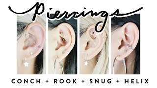 Getting a Rook amp Snug Piercing  All about our Piercings  ToThe9s [upl. by Watts]