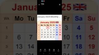 educational  calendar 📆🗓️2025 sal January  month [upl. by Wilmer]