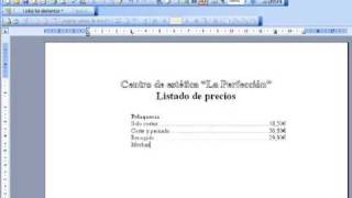 Tabulaciones en word [upl. by Eicrad]