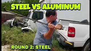 STEEL vs ALUMINUM which is stronger LETS SEE [upl. by Yrrah]