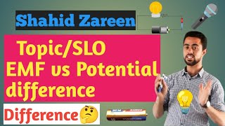 What is the difference between electromotive force and potential difference with Shahid Zareen [upl. by Buskus]