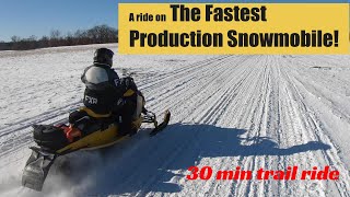 A Ride on the worlds Fastest Production Snowmobile [upl. by Tnert614]