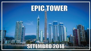 EPIC TOWER  FG  Obras Setembro 2018  Balneário Camboriú [upl. by Ellerey]