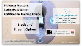 Block and Stream Ciphers  CompTIA Security SY0301 61 [upl. by Herwick]