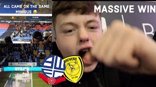 BOLTON CONTINUE FORM BY BEATING BURTON 10  ABSOLUTLEY MASSIVE WIN  BWFC V BAFC [upl. by Aninep414]