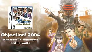 Phoenix Wright  Objection 2004 with realistic instruments and HQ synths [upl. by Lothario]