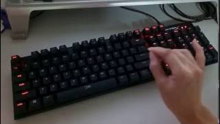 【原價屋】金士頓HyperX ALLOY FPS 機械式鍵盤燈光模式！ [upl. by Aisauqal]