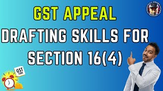 GST Appeal drafting skills for section 164 by CS KK Agrawal  GSTAppeals gst gstupdates tax [upl. by Nrev]