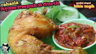 Ayam Goreng Empuk dan GurihRahasia Ungkep Ayam dan sambelnya [upl. by Aicelef]