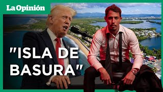 quotIsla basuraquot La polémica frase que usaron en medio de un mitin de Donald Trump  La Opinión [upl. by Xever869]