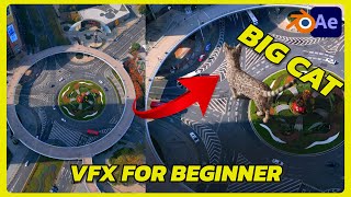 Make your first VFX  Easy Blender VFX tutorial in after effects and Blender blender3d vfx [upl. by Radbourne573]