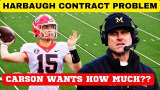 HARBAUGH CONTRACT ISSUE TENNESSEE FOOTBALL GEORGIA FOOTBALL VOLS FOOTBALL OHIO STATE FOOTBALL [upl. by Johm]