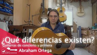 DIFERENCIAS ENTRE GUITARRAS DE CONCIERTO Y PRIMERA [upl. by Thrift]