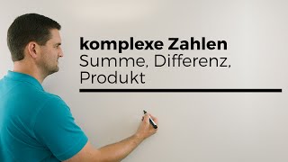 Rechnen mit komplexen Zahlen Summe Differenz Produkt  Mathe by Daniel Jung [upl. by Halueb]