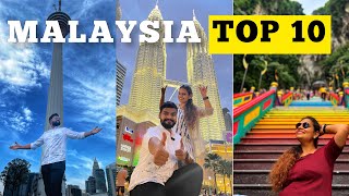 TOP 10 things to do in MALAYSIA  Travel Guide  Malaysia Travel Video [upl. by Twitt594]