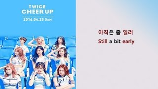 Twice  Cheer Up Lyrics Video for Korean Learners [upl. by Annaeirb]