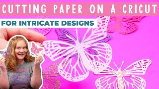 How To Cut Cardstock With Intricate Designs on a Cricut Machine [upl. by Namdor]