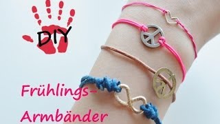 DIY Armband Inspirationen Knüpftechnik für Verschlüsse [upl. by Polly]