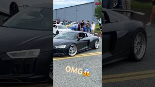 Twin Turbo R8 Launch Control 🚀😱🔥 automobile r8 racing fyp takeover crash [upl. by Bertrand]