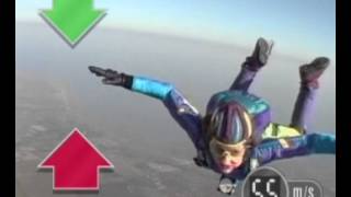 Terminal velocity on a skydiver [upl. by Ernie974]