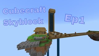 Cubecraft Skyblock Ep1 [upl. by Carmena]