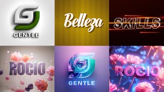 Crea estilos 3D de logotipos y nombres con IA GRATIS [upl. by Ecilegna631]