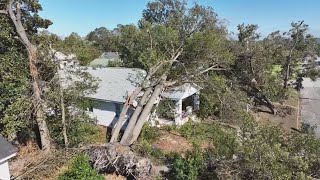 Raw video Augusta Georgia Hurricane Helene damage [upl. by Aratahs]