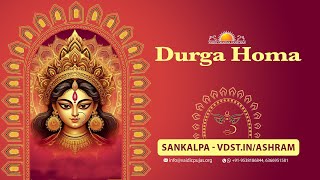 Durga Homa  14 Nov 2024  Live From VDS Bangalore Ashram [upl. by Asilec]