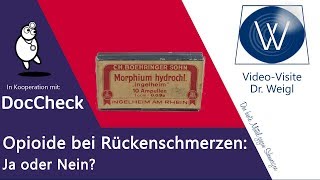 Großer Irrtum Opioide Fentanyl Tilidin Oxycodon helfen kaum bei Rückenschmerzen  DocCheck 4 [upl. by Rezeile986]