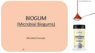 Biogums  Introduction  Microbial Biogums [upl. by Kendal]