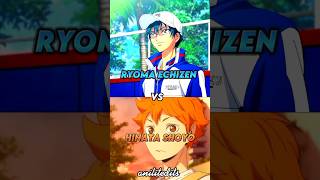 who is strongest  sports anime edition ryoma echizen vs hinata shoyoanime [upl. by Ihsorih]