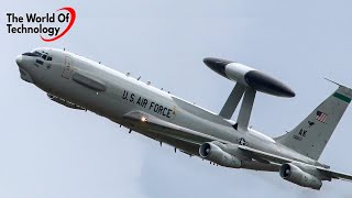 Boeing E3 Sentry AWACS Military Aircraft [upl. by Ayotas]