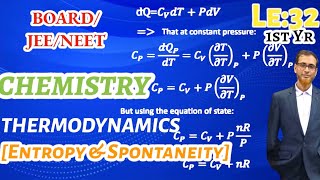 Chemistry ThermodynamicsLectureno 32HSc 1st JEE NEETEntropy amp SpontaneityKashru sir [upl. by Nibot]