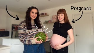 MY WIFE IS ALSO PREGNANT FOR A DAY  Watermelon Challenge🤰🏻🍉 [upl. by Bluma]