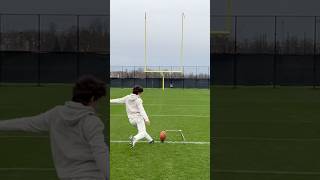 35 Yard Field Goal at Notre Dame’s Practice Field [upl. by Ramon]