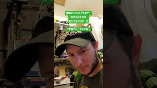 rewelding AMAZON TOWEL RACK review  repair  ep2 WELDING random mig welding  HOW TO WELD steel [upl. by Ameline505]