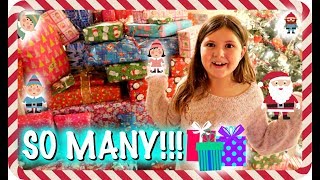 OPENING CHRISTMAS PRESENTS 2017  SO MANY PRESENTS OMG [upl. by Sivel]