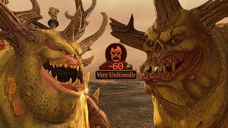 Great Unclean One Unfriendly Lines To Kugath  Total War Warhammer 3 [upl. by Lombardy]