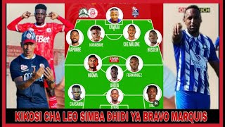 TAZAMA KIKOSI CHA LEO SIMBA SC DHIDI YA BRAVOS MARQUIS KOMBE LA SHIRIKISHO AFRICA [upl. by Chelton109]