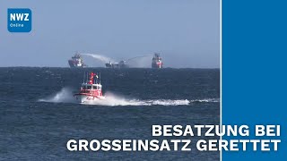 Öltanker brennt auf Ostsee vor Kühlungsborn [upl. by Eiramnaej]