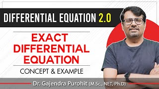 Differential Equation  Exact Differential Equation  Concept amp Example By GP Sir [upl. by Hacim375]