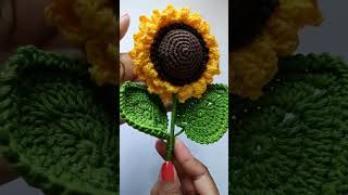 Girasol a crochet paso a paso tutorial crochet 14defebrero [upl. by Werbel]