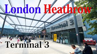 【Airport Tour】2023 London Heathrow Airport Terminal 3 Checkin and Arrival Area [upl. by Relda110]