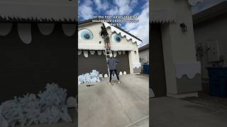 decorating my house to look like a yeti It’s Winter wonderland diyyarddecor [upl. by Shantee]