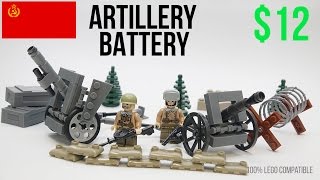 Lego WW2 Russian Artillery Battle of Stalingrad MOC Brickarms Minifigures Lepin Brickmania Gun [upl. by Siladnerb206]