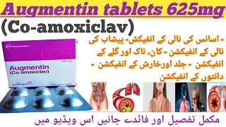 Augmentin tablets 625 mg coamoxiclavbenefits and side effectsuses in Urdu hindiHow to use [upl. by Aidile]