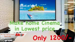 Map type Projection Screen  Cheapest Projection Screen  Home cinema screen at lowest Cost [upl. by Neros629]