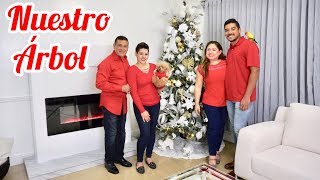 COMO DECORAMOS NUESTRO ÁRBOL DE NAVIDAD 🎄 ARMANDO EL ARBOLITO NAVIDEÑO [upl. by Adnahsed406]