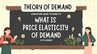 II What is Price Elasticity of Demand II Economics II Class 11 II Lecture 47 [upl. by Lleksah]