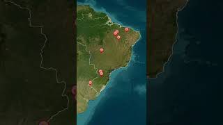 Conheça as crateras de impacto no Brasil Parte 2 mapas geografia curiosidades brasil [upl. by Rebbecca]